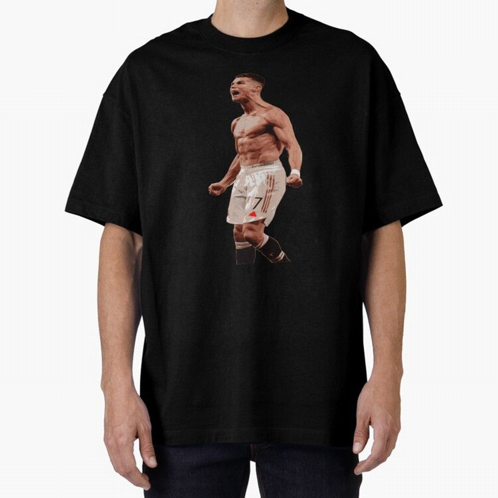 cristiano ronaldo manchester united Oversized T-Shirt Bring Trophy Dreams to the FIFA World Cup 2026 USA Canada Mexico Journey through Cristiano Ronaldo, Haaland and CR7 Highlights, England Pride, Worldwide Fan Energy, Dramatic Goals, Stadium