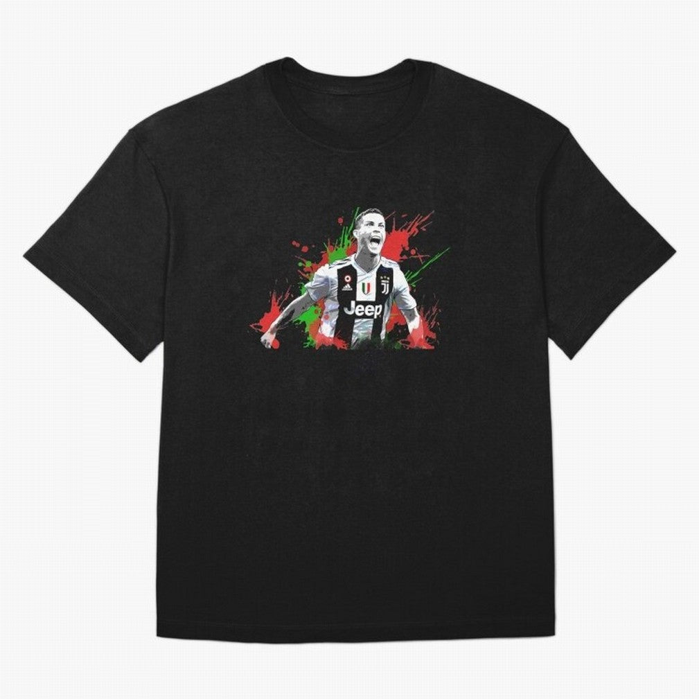 Cristiano Ronaldo Oversized T-Shirt Represent FIFA World Cup 2026 Group Stage for Fans of Neymar and Brazil, Bringing Goal Celebration Energy, Supporter Heritage, Football Icons and Worldwide Tournament Joy; Made for Die Hard Supporters, Soccer