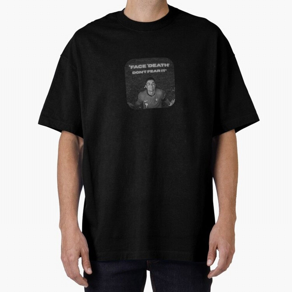 CR7 Fearless Icon Oversized T-Shirt Upgrade Match Day Hype around FIFA World Cup 2026 Group Stage, CR7, Portugal, Classic Soccer Heritage, Championship Pressure, Fan Loyalty and International Pride; Perfect for Supporters Who Want Bold Football