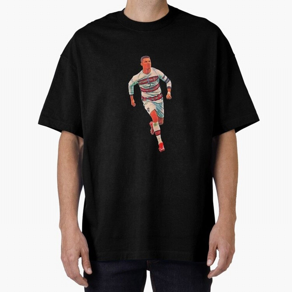 a gread celebration from the goat Oversized T-Shirt Follow the Final Road of Global Football Passion for FIFA World Cup 2026, Highlighting Mbappe and Neymar, Spain and Netherlands, Sports Nostalgia, International Competition, Famous Players and