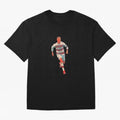 a gread celebration from the goat Oversized T-Shirt Follow the Final Road of Global Football Passion for FIFA World Cup 2026, Highlighting Mbappe and Neymar, Spain and Netherlands, Sports Nostalgia, International Competition, Famous Players and