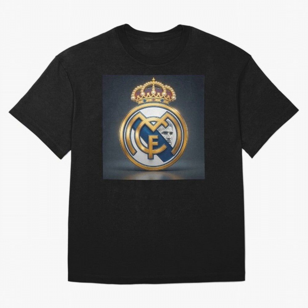 Figuras Madridistas Oversized T-Shirt Show Your Tournament Heart for Global Football Passion for FIFA World Cup 2026 USA Canada Mexico, Highlighting Messi, CR7 and Mbappe, France, Goal Celebration Energy, Supporter Heritage, Football Icons and