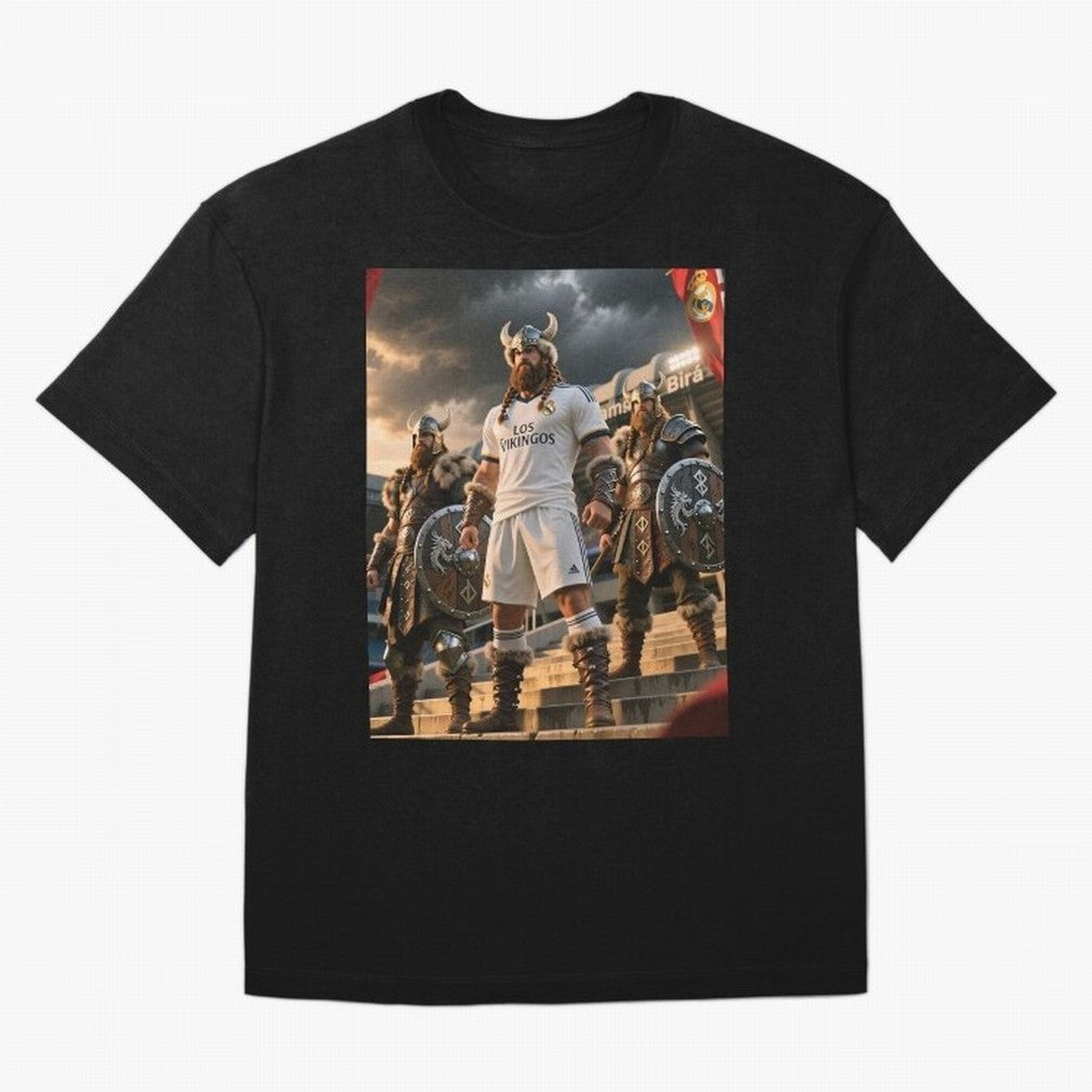 Los Vikingos del Bernab¨¦u Oversized T-Shirt Bring Home FIFA World Cup 2026 USA Canada Mexico Spirit, Connected to Portugal, Cristiano Ronaldo, Football Passion, Legendary Performances, Festival Vibes and Supporter Community; Made for Die Hard