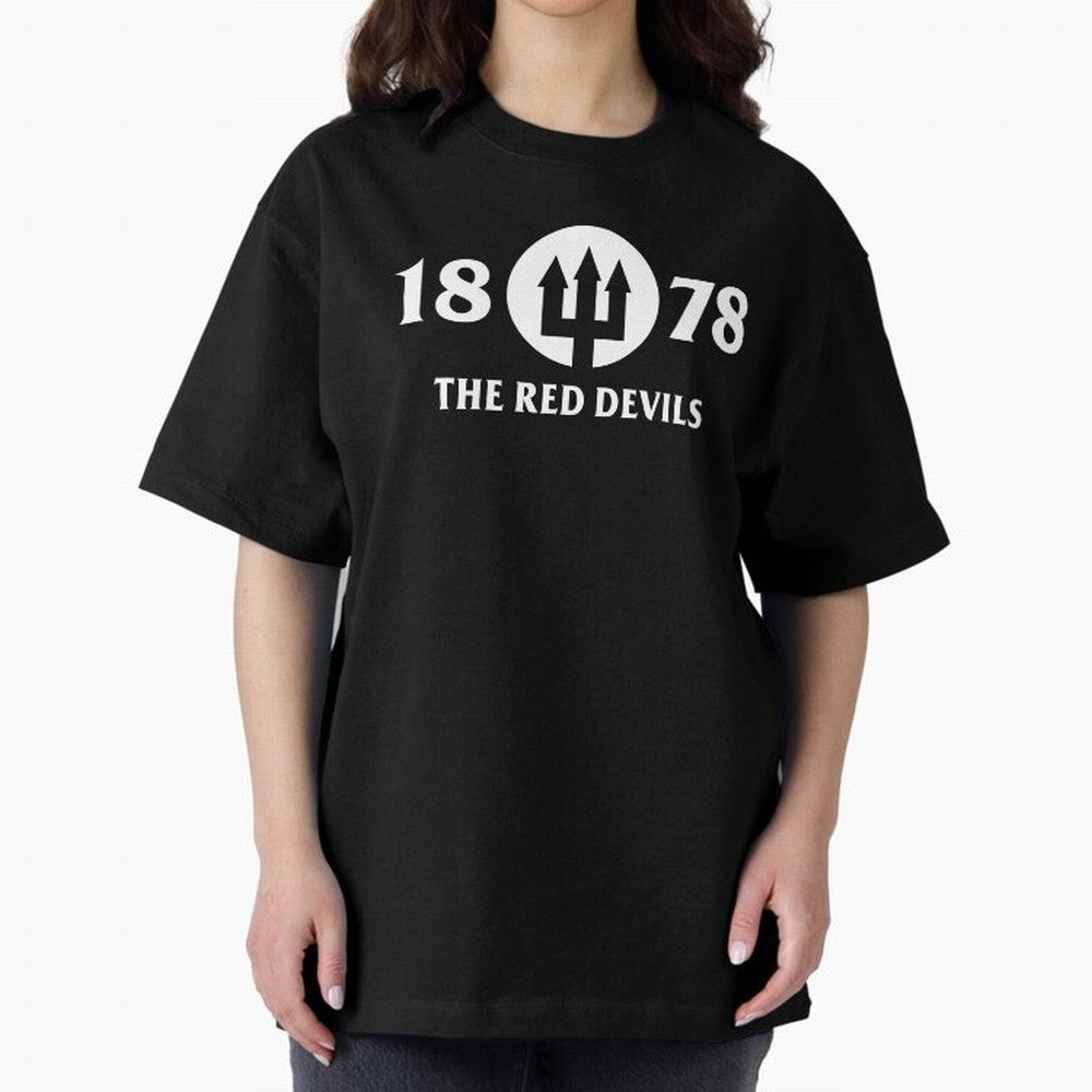 Manchester United The Red Devils Oversized T-Shirt Relive Legendary Nights from Match Day Hype around FIFA World Cup 2026 USA Canada Mexico, Cristiano Ronaldo, Portugal, Spain and Germany, Worldwide Fan Energy, Dramatic Goals, Stadium Lights and