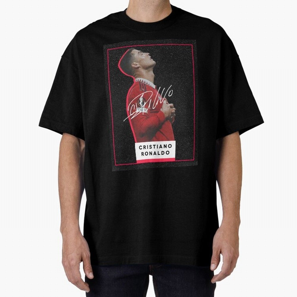 New Celebration Ronaldo Oversized T-Shirt Showcase FIFA World Cup 2026 Group Stage for Fans of CR7 and Messi and France, Bringing Match Day Excitement, Supporter Culture, Golden Goals and Global Football Passion; Ideal for Passionate Fans Who Love