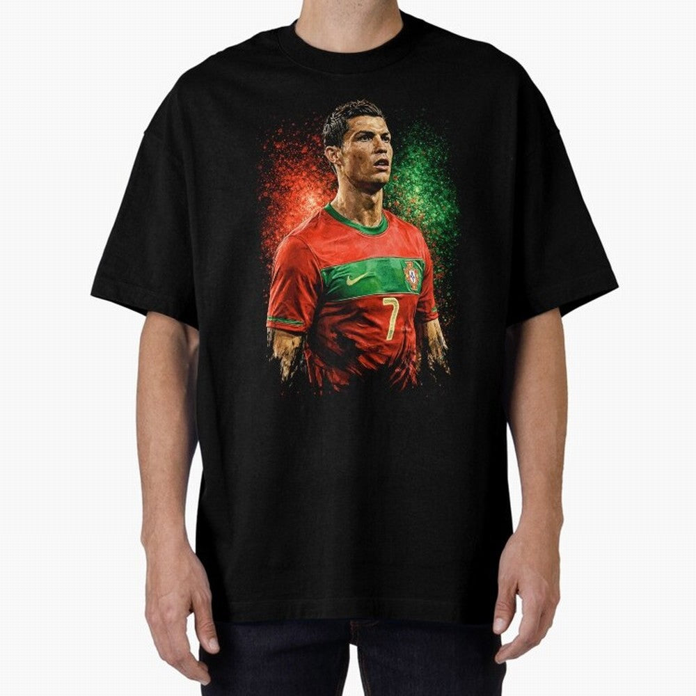 Cristiano Ronaldo Football Legend Oversized T-Shirt Back Your Heroes with Match Day Hype around FIFA World Cup 2026 Group Stage, Cristiano Ronaldo, Brazil, Portugal and Argentina, Tournament Hype, Historic Matchups, Family Viewing Parties and