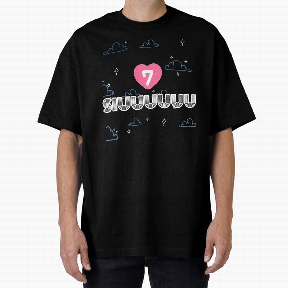 Siiiuuu 7 CR7 goal Oversized T-Shirt Support the FIFA World Cup 2026 Group Stage Journey through Messi, CR7 and Mbappe Highlights, Brazil, Portugal and Argentina Pride, Vintage Soccer Flavor, Modern Football Stars, National Flags and Final Night