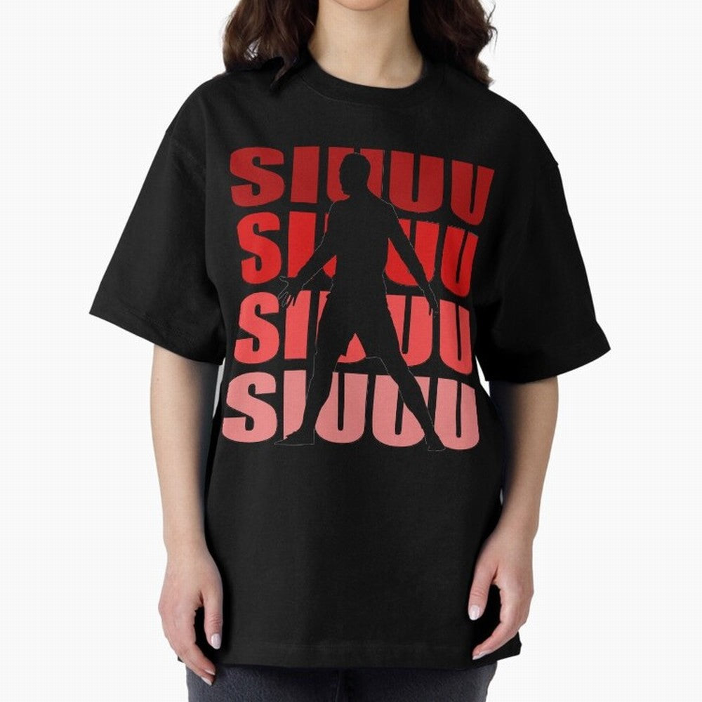 cristiano ronaldo siuuu Oversized T-Shirt Bring Home Match Day Hype around FIFA World Cup 2026, Cristiano Ronaldo, Haaland and CR7, Germany, Game Day Rituals, Football Legends, Country Pride and the Road to the Final; Great for Watch Parties,