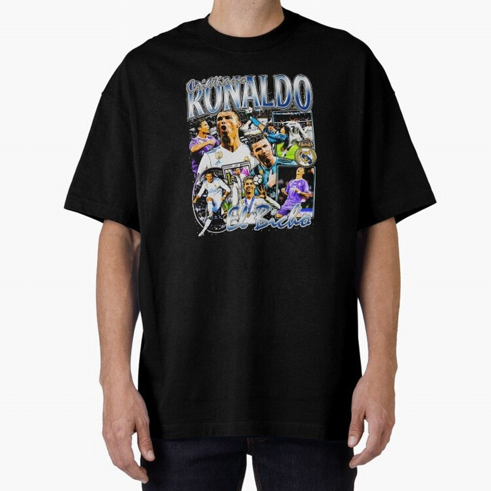 Cristiano Ronaldo El Bicho Oversized T-Shirt Remember FIFA World Cup 2026 USA Canada Mexico Filled with Mbappe and Neymar, Spain and Netherlands Energy, Match Day Excitement, Supporter Culture, Golden Goals and Global Football Passion; Perfect for