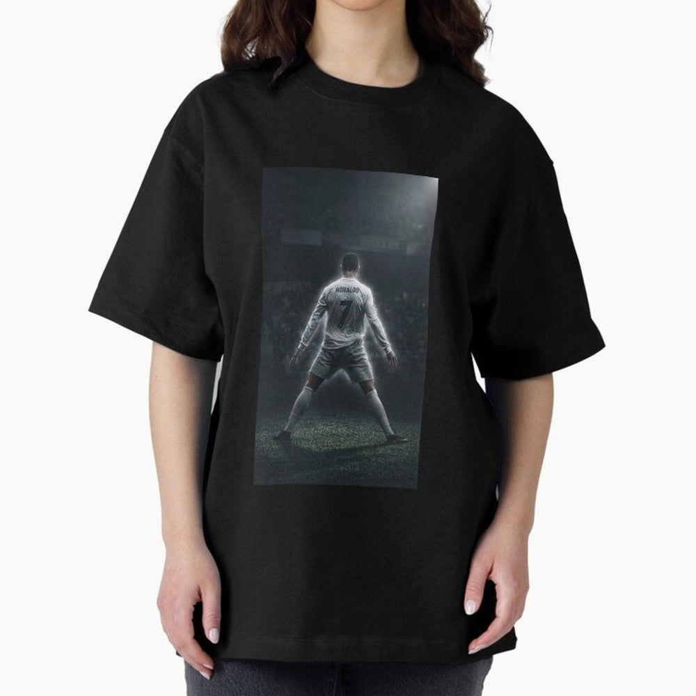 Cristiano Ronaldo Oversized T-Shirt Support Iconic Players in FIFA World Cup 2026 USA Canada Mexico Connected to Neymar, Brazil, Portugal and Argentina Energy, Soccer Culture, Superstar Moments, National Team Dreams and Competitive Fire; Ideal for