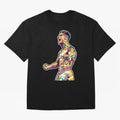 Cr7 Pop Art Oversized T-Shirt Feel the Roar of FIFA World Cup 2026 Spirit, Centered on France, Neymar, Vintage Soccer Flavor, Modern Football Stars, National Flags and Final Night Emotion; Ideal for Football Dads, Football Moms, Friends, Collectors
