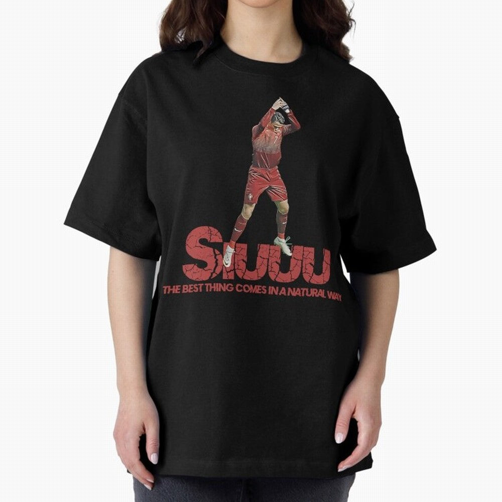 Cr7 Ronaldo Siuuu Oversized T-Shirt Show Fan Pride Across FIFA World Cup 2026 USA Canada Mexico Celebrating Messi, Neymar and Mbappe, Argentina, France and Brazil Energy, Football Passion, Legendary Performances, Festival Vibes and Supporter
