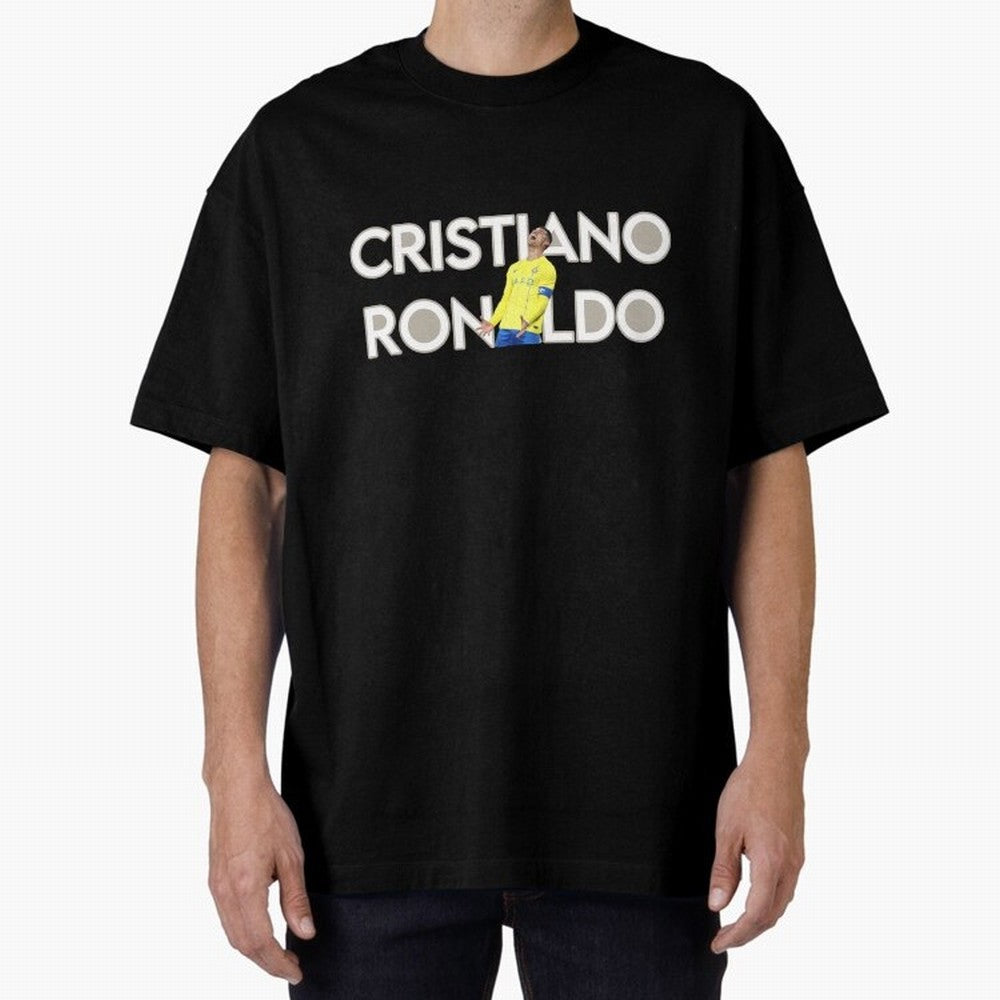Cristiano Ronaldo Oversized T-Shirt Remember Iconic Moments from Match Day Hype around FIFA World Cup 2026, Messi, CR7 and Mbappe, Portugal, Global Supporter Spirit, Legendary Goals, National Colors and Tournament Celebration; Perfect for