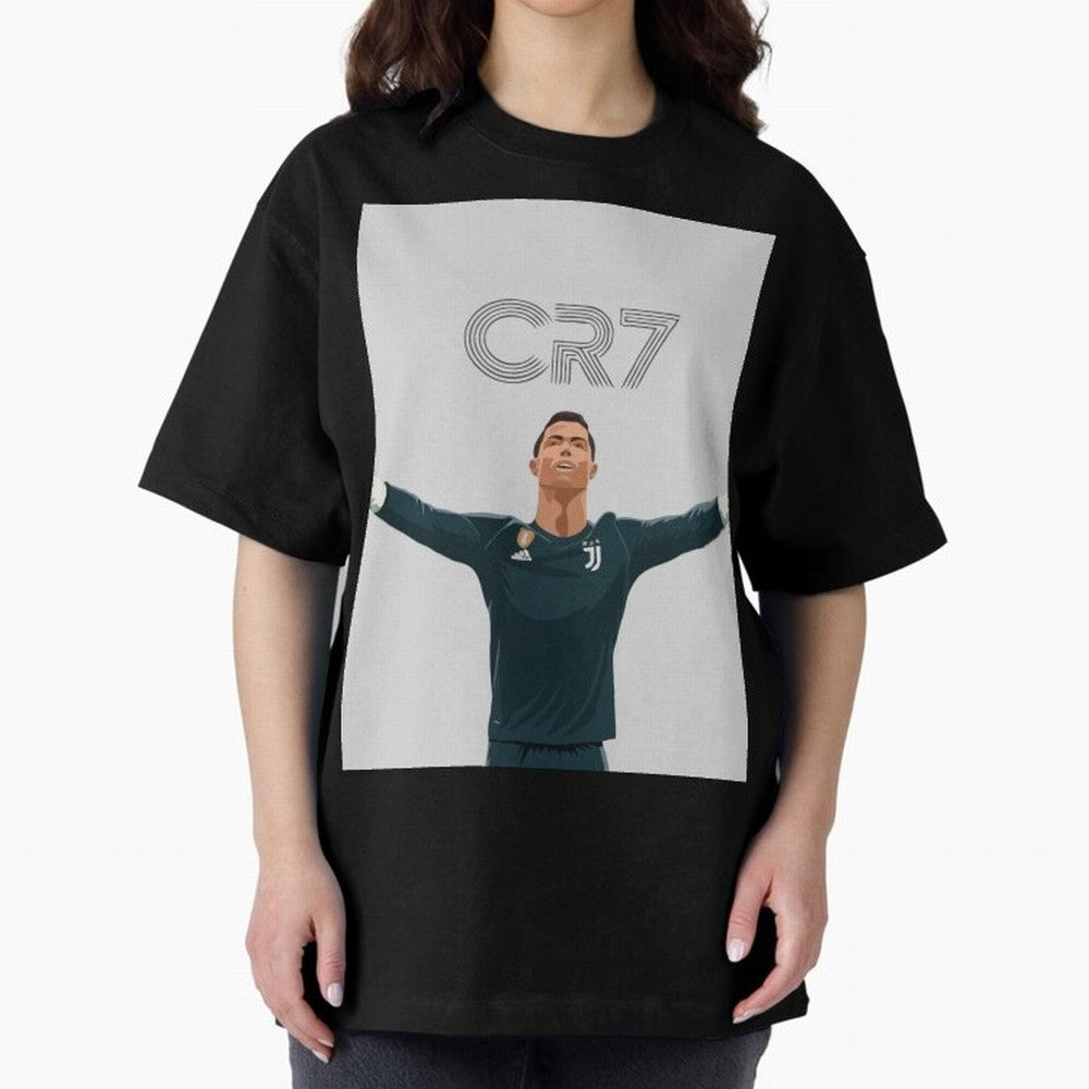Cristiano Ronaldo CR7 Juventus T-shirt Design Oversized T-Shirt Discover FIFA World Cup 2026 Centered on Neymar, Brazil Energy, Match Day Excitement, Supporter Culture, Golden Goals and Global Football Passion; Perfect for Supporters Who Want Bold