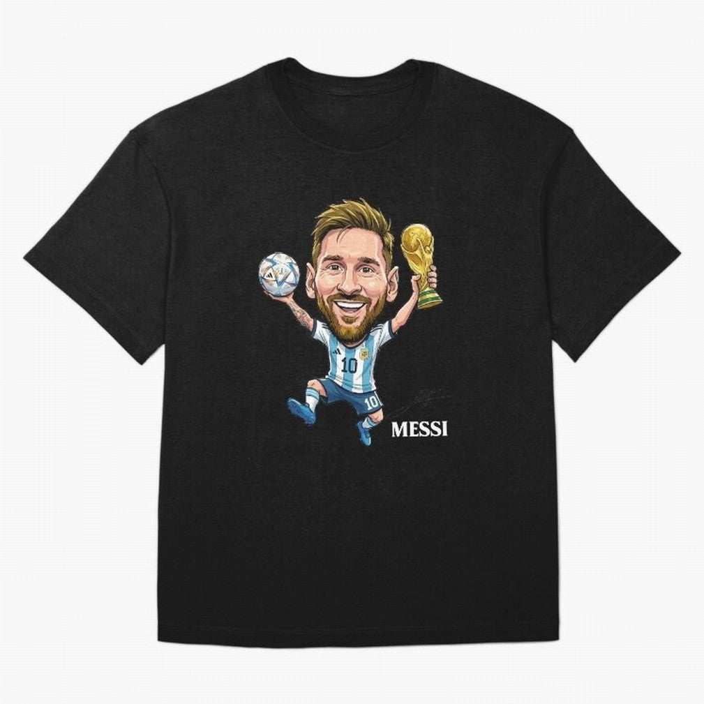 Messi Campion Oversized T-Shirt Feel the Heartbeat of FIFA World Cup 2026 Capturing Messi, Neymar and Mbappe, Germany Energy, Classic Soccer Heritage, Championship Pressure, Fan Loyalty and International Pride; Ideal for Fans Who Follow Messi,