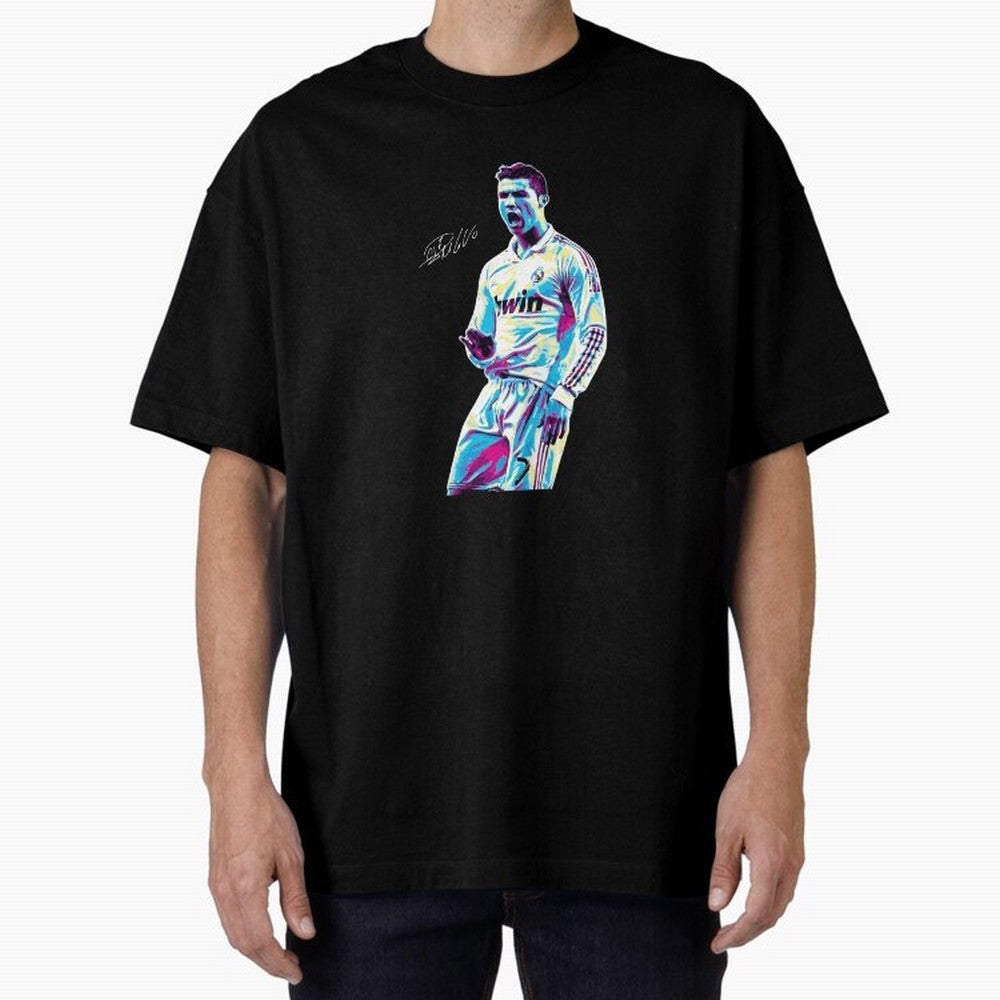 Cristiano Ronaldo Oversized T-Shirt Live the Energy of FIFA World Cup 2026 Group Stage for Fans of Mbappe and Spain and Netherlands, Bringing Soccer Culture, Superstar Moments, National Team Dreams and Competitive Fire; Perfect for Supporters Who