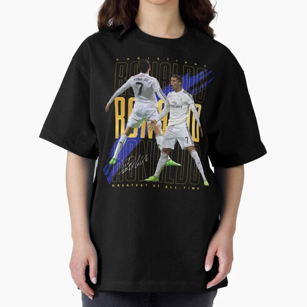 Cristiano Ronaldo Suuiii! Greatest Of All Time Oversized T-Shirt Bring a Champion Mindset to FIFA World Cup 2026 Inspired by Haaland and Mbappe, Argentina Energy, Football Passion, Legendary Performances, Festival Vibes and Supporter Community;