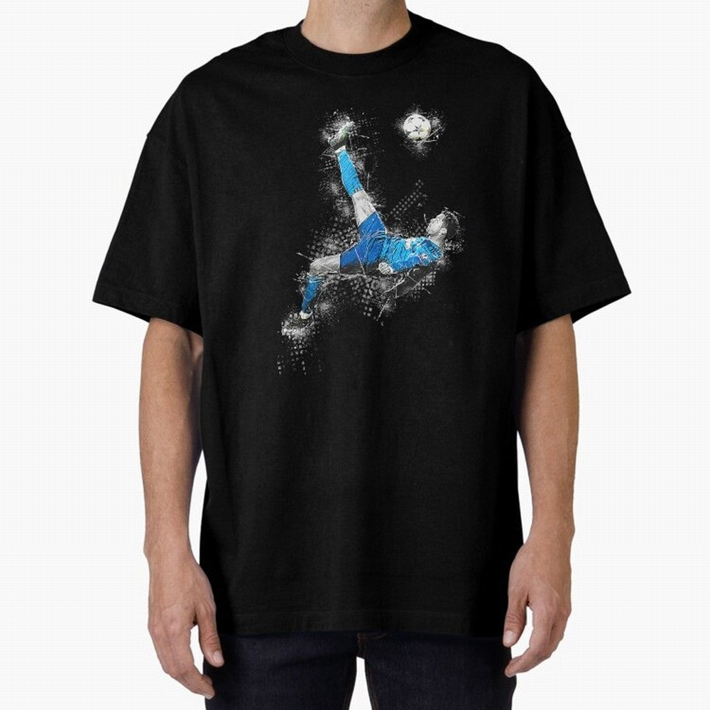 Cristiano Ronaldo Oversized T-Shirt Support Iconic Players in Global Football Passion for FIFA World Cup 2026 Group Stage, Capturing Neymar, Haaland and Cristiano Ronaldo, Netherlands, Global Supporter Spirit, Legendary Goals, National Colors and
