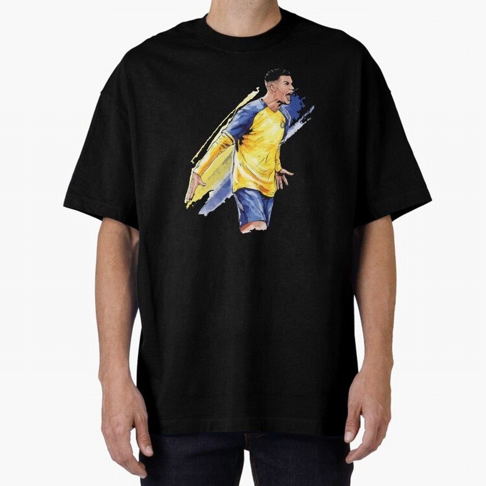 Ronaldo Al-Nassr 2022 Oversized T-Shirt Bring Retro Soccer Energy to the FIFA World Cup 2026 Group Stage Journey through Haaland and Mbappe Highlights, England and Germany Pride, Championship Spirit, Famous Goals, Roaring Crowds and International
