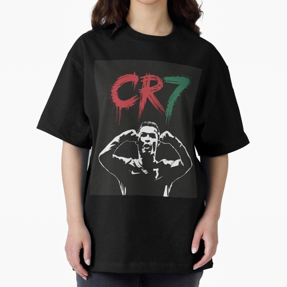 Cristiano Ronaldo CR7 T-shirt Design Oversized T-Shirt Share the Excitement of FIFA World Cup 2026 USA Canada Mexico Spirit, Featuring England, Neymar, Haaland and Cristiano Ronaldo, Soccer Culture, Superstar Moments, National Team Dreams and