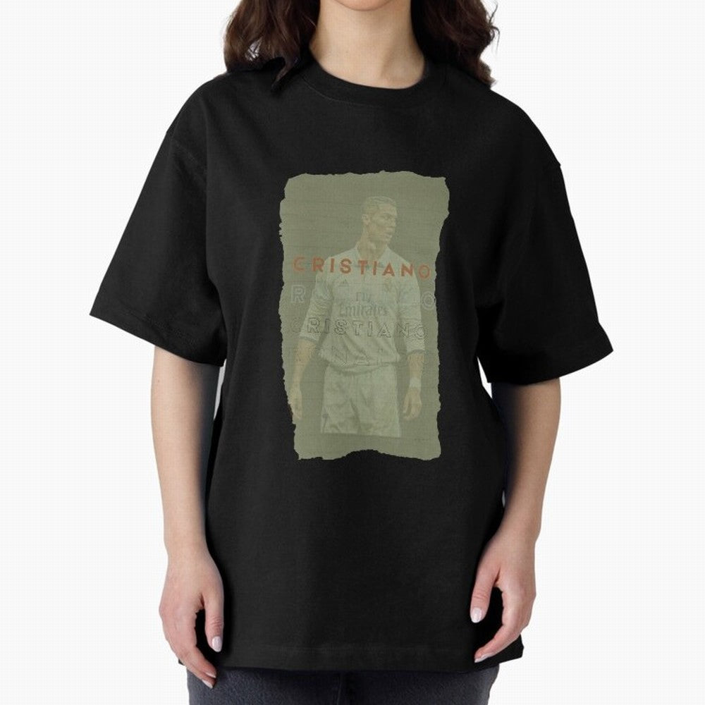 Classic Cristiano Ronaldo Oversized T-Shirt Bring Legendary Rivalry Energy to FIFA World Cup 2026 USA Canada Mexico for Fans of Haaland and Mbappe and England, Bringing Vintage Soccer Flavor, Modern Football Stars, National Flags and Final Night