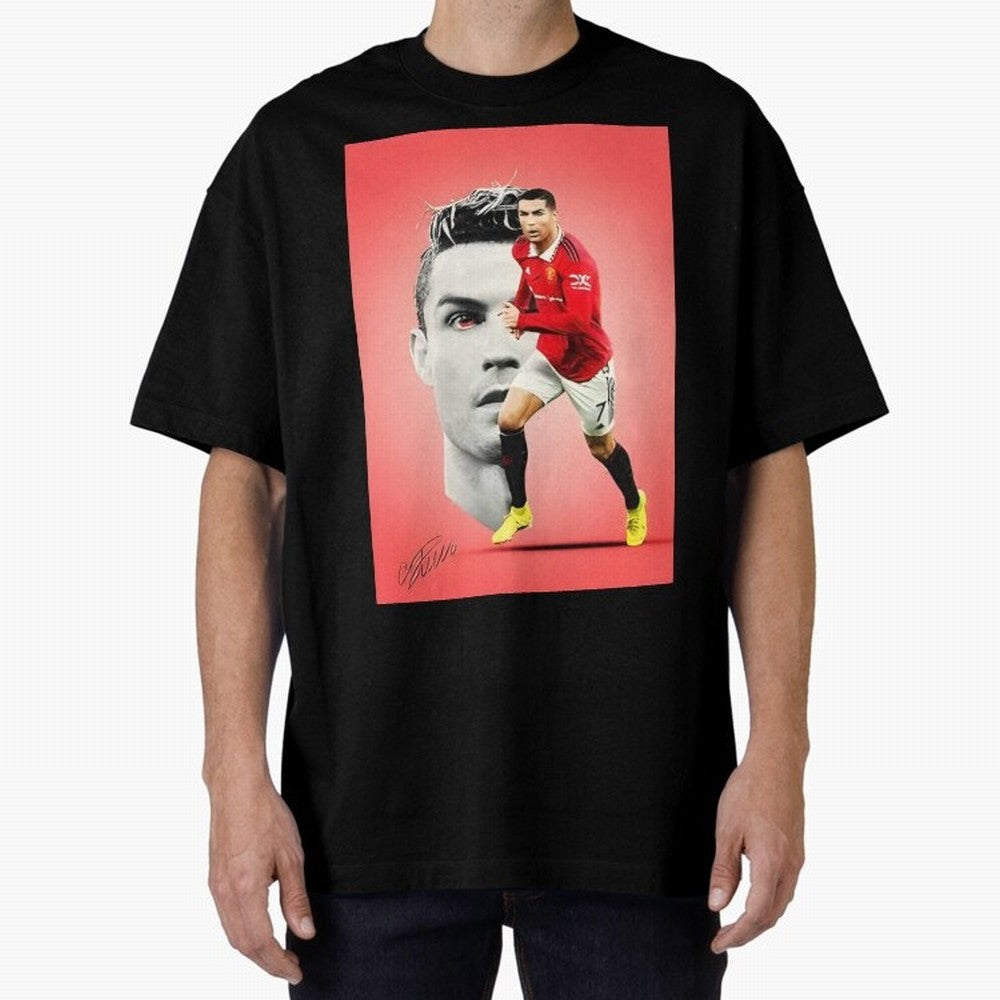 Cr7 Oversized T-Shirt Honor Football Greatness during FIFA World Cup 2026 for Fans of Mbappe and Brazil, Bringing Football History, Final Match Energy, Crowd Noise and Once in a Lifetime Moments; Perfect for Supporters Who Want Bold Football
