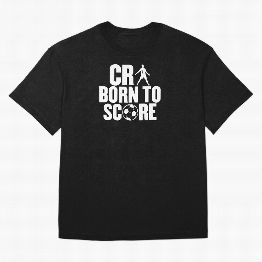 Cr7 Born To Score Oversized T-Shirt Fuel Your Fan Pride for FIFA World Cup 2026 Connected to CR7, Portugal Energy, Worldwide Fan Energy, Dramatic Goals, Stadium Lights and Championship Celebrations; Great for Watch Parties, Sports Bars, Family