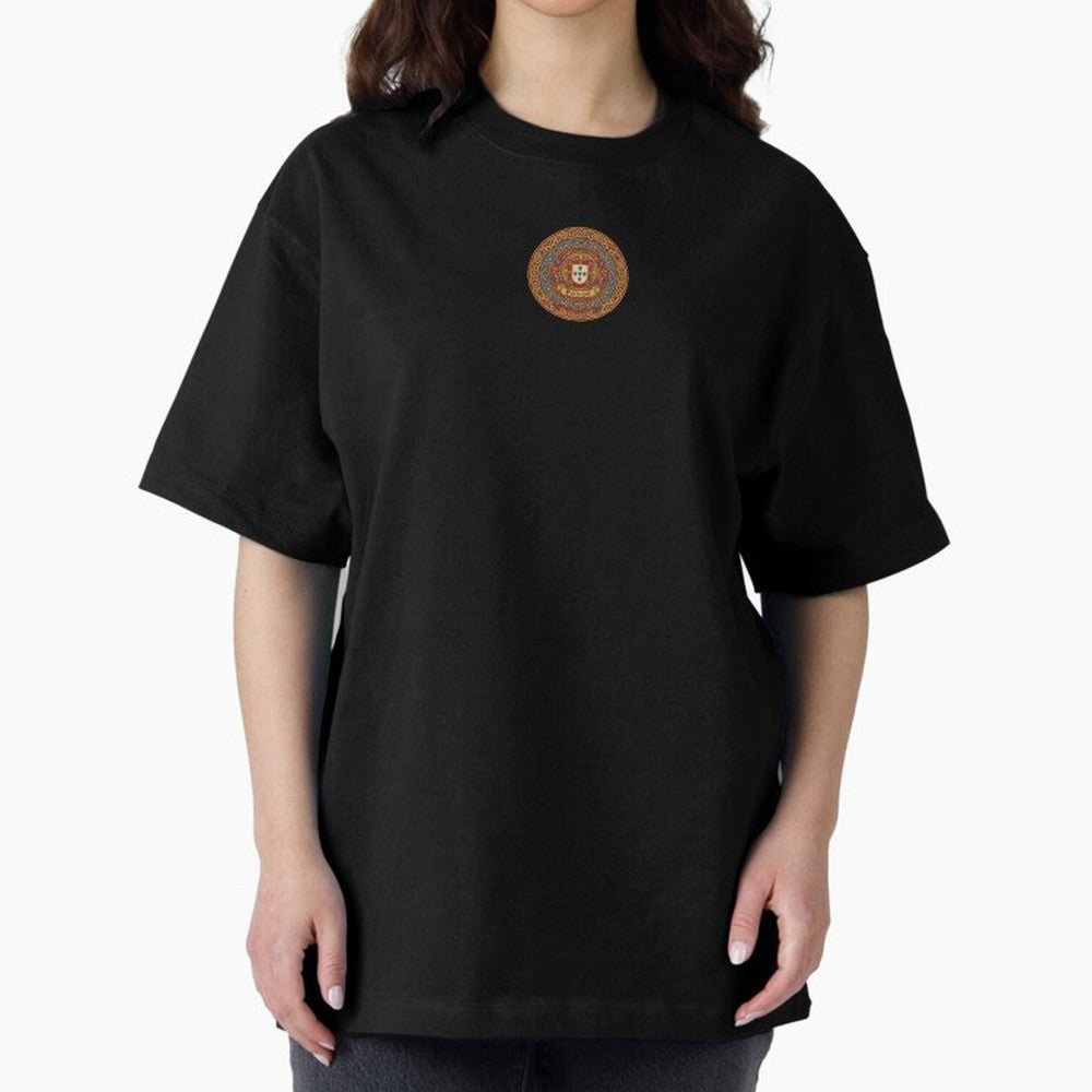Portugal ¡ª The Navigators¡¯ Crimson Cross Oversized T-Shirt Follow the Road to the FIFA World Cup 2026 USA Canada Mexico Journey through Cristiano Ronaldo, Haaland and CR7 Highlights, Argentina, France and Brazil Pride, Football Festival