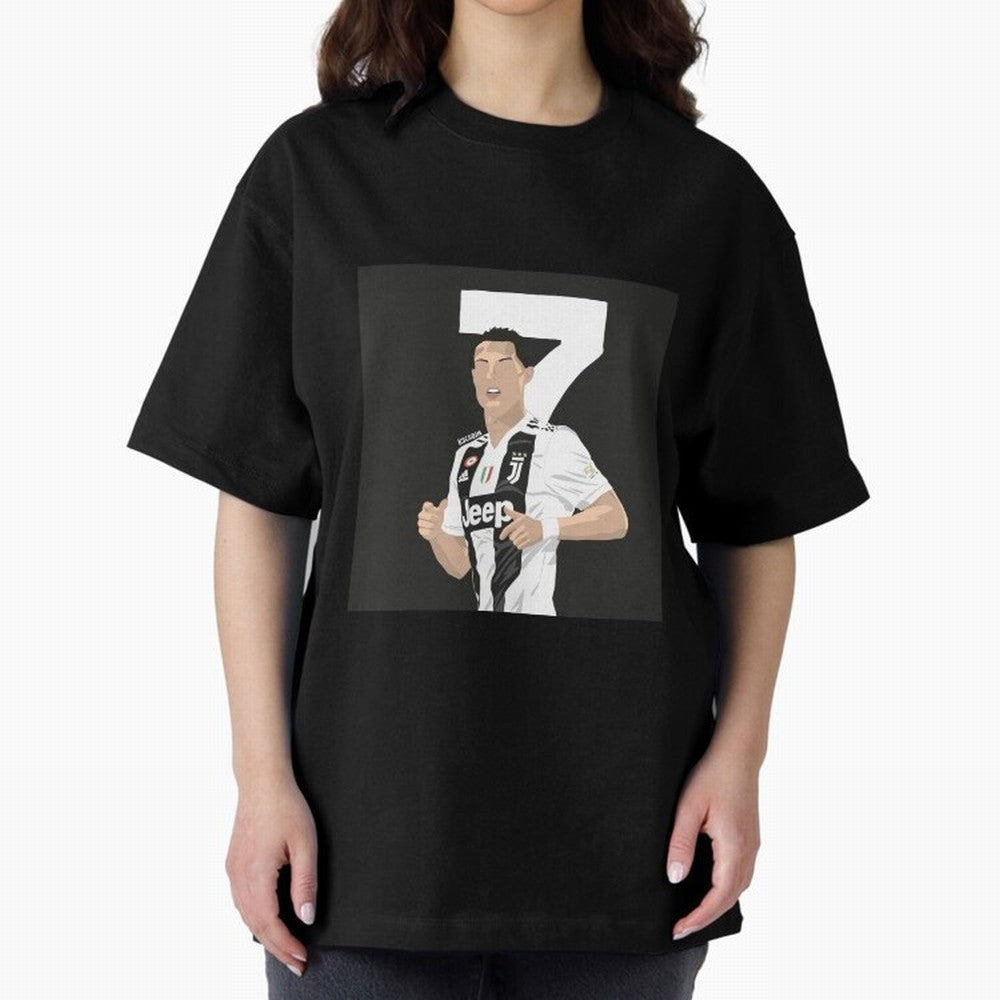 Cristiano Ronaldo Oversized T-Shirt Represent the Passion of Global Football Passion for FIFA World Cup 2026 Group Stage, Driven by Neymar, Haaland and Cristiano Ronaldo, France and Portugal, Fan Favorite Moments, National Team Passion, Big Match