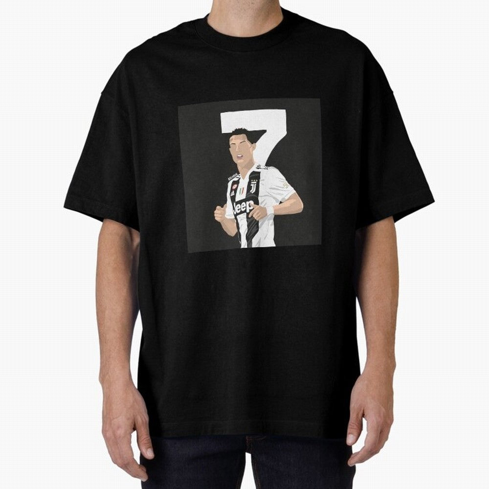Cristiano Ronaldo Oversized T-Shirt Represent the Passion of Global Football Passion for FIFA World Cup 2026 Group Stage, Driven by Neymar, Haaland and Cristiano Ronaldo, France and Portugal, Fan Favorite Moments, National Team Passion, Big Match