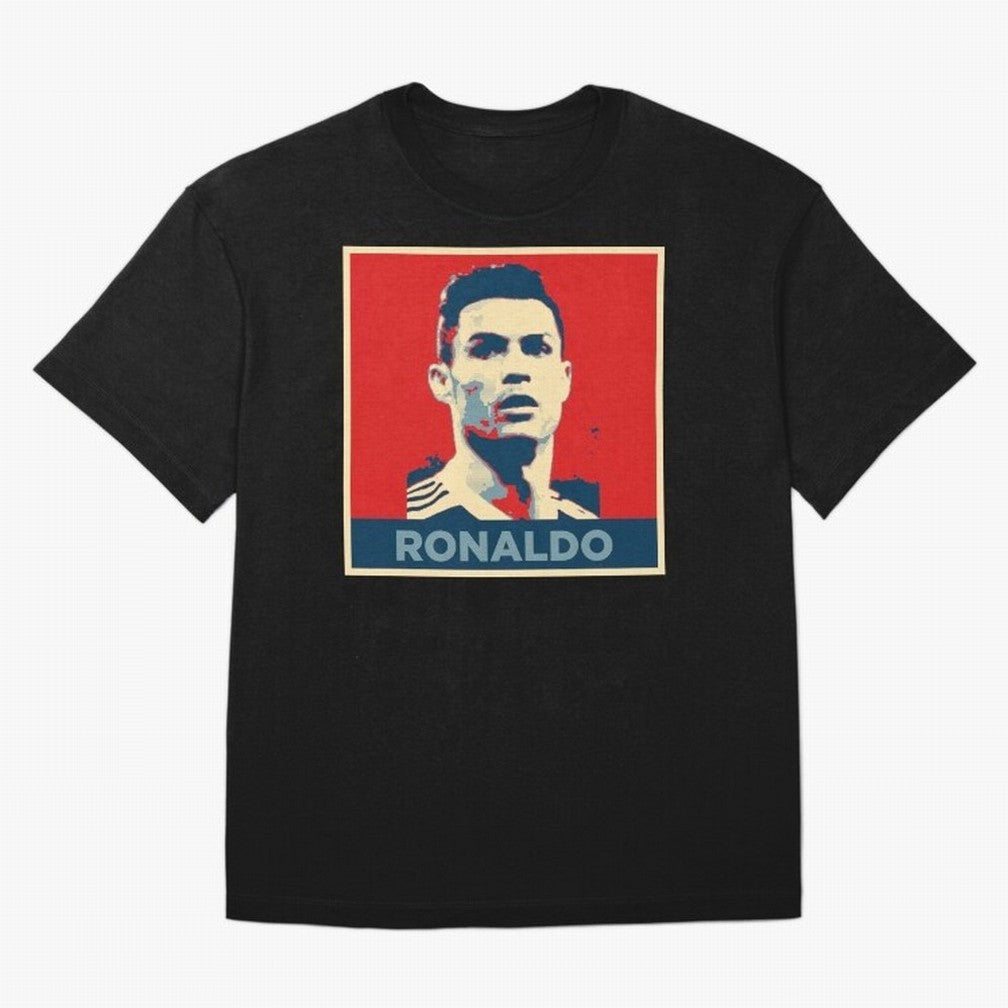 Cristiano Ronaldo Obama Style Oversized T-Shirt Upgrade FIFA World Cup 2026 for Fans of Messi, CR7 and Mbappe and Spain, Bringing Retro Football Energy, Iconic Rivalries, Trophy Chase Drama and Stadium Atmosphere; Great for Supporters Who Love