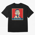 Cristiano Ronaldo Obama Style Oversized T-Shirt Upgrade FIFA World Cup 2026 for Fans of Messi, CR7 and Mbappe and Spain, Bringing Retro Football Energy, Iconic Rivalries, Trophy Chase Drama and Stadium Atmosphere; Great for Supporters Who Love