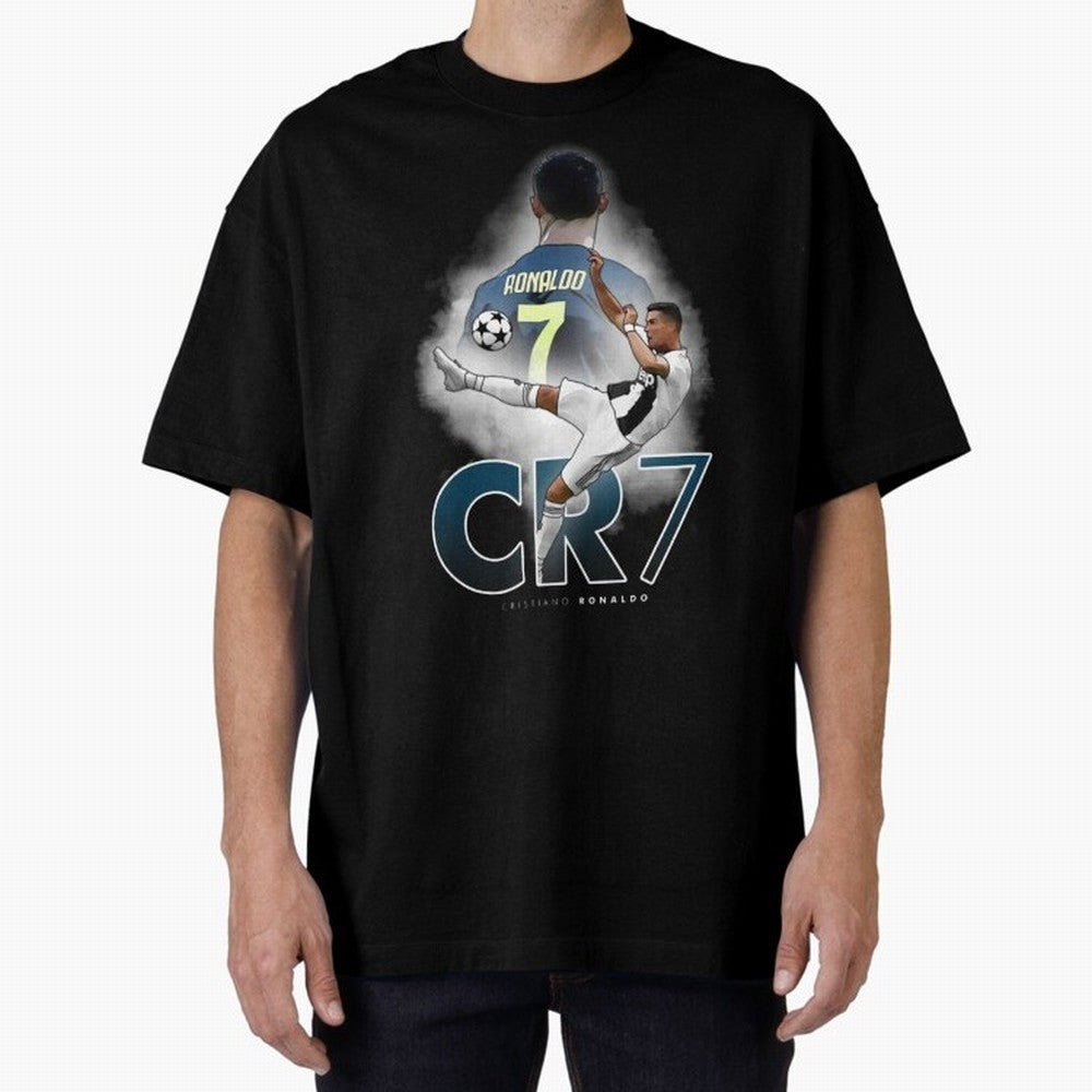 CR7 Oversized T-Shirt Celebrate Fan Favorites in FIFA World Cup 2026 USA Canada Mexico for Fans of Cristiano Ronaldo, Haaland and CR7 and England, Bringing Champion Mindset, Group Stage Buzz, Knockout Tension and Passionate Fan Culture; Perfect for
