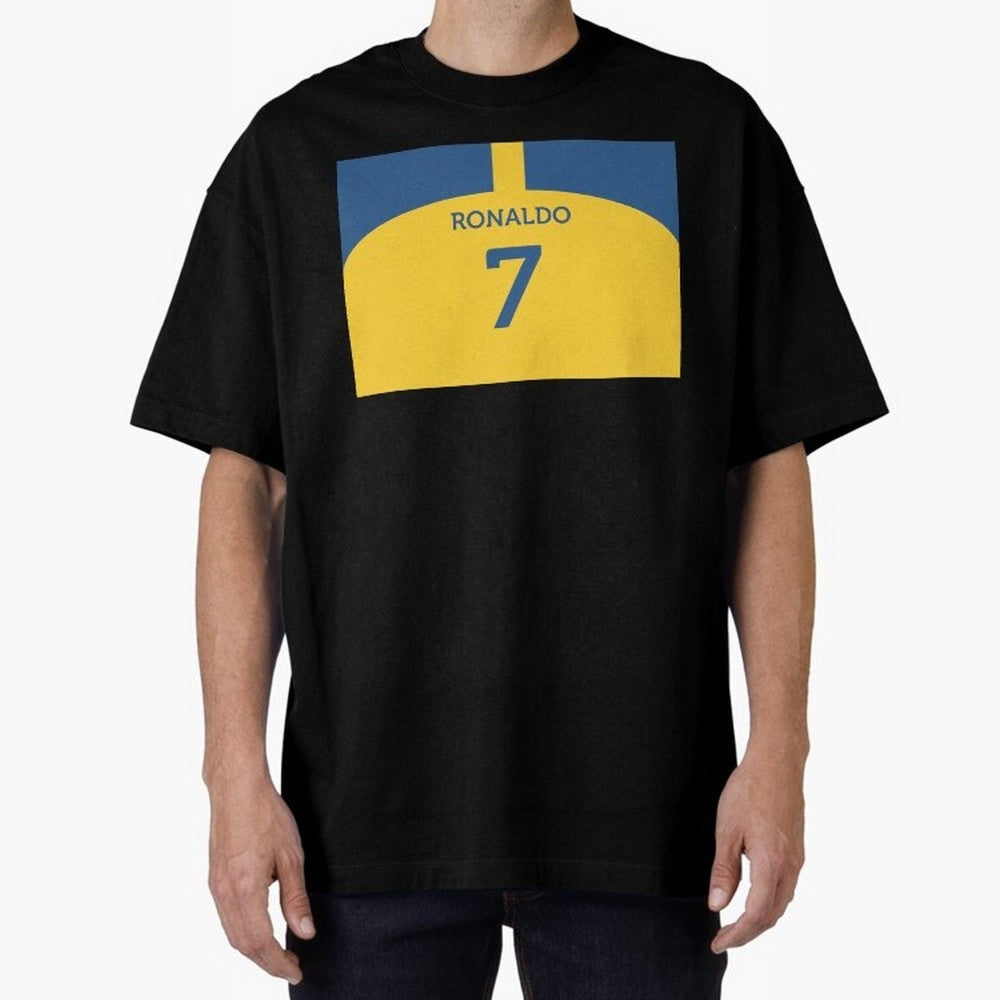 Cristiano Ronaldo Al Nassr Fc Oversized T-Shirt Celebrate the Magic of Match Day Hype around FIFA World Cup 2026, Messi, France, Worldwide Fan Energy, Dramatic Goals, Stadium Lights and Championship Celebrations; Great for Supporters Who Love