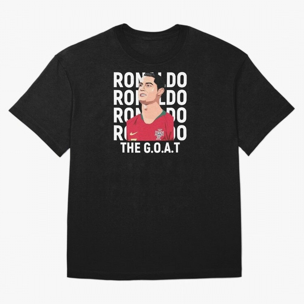 Ronaldo The Goat Oversized T-Shirt Support FIFA World Cup 2026 Group Stage Celebrating Messi and Cristiano Ronaldo, England and Germany Energy, Sports Nostalgia, International Competition, Famous Players and Unforgettable Victories; Perfect for