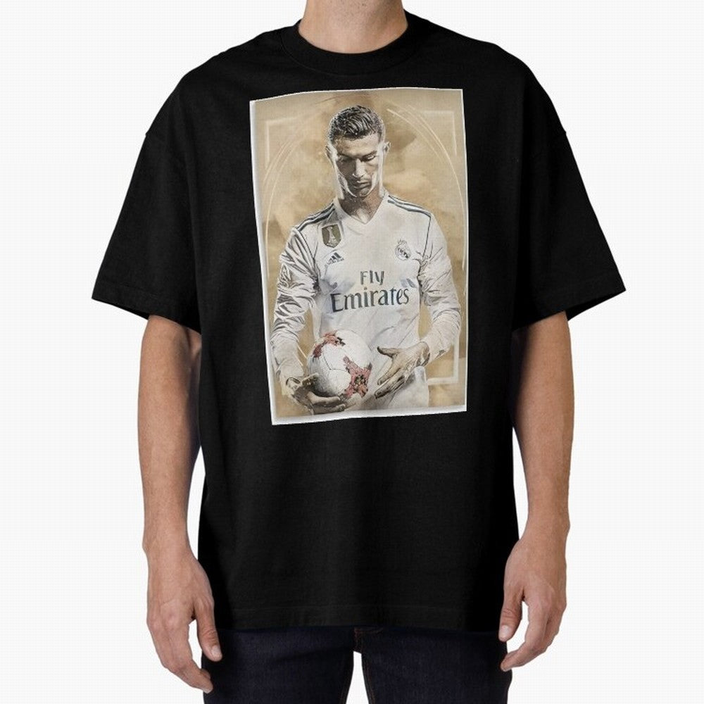 Cr7 Oversized T-Shirt Relive FIFA World Cup 2026 for Fans of Haaland and France, Bringing Retro Football Energy, Iconic Rivalries, Trophy Chase Drama and Stadium Atmosphere; Great for Supporters Who Love Legendary Players, National Teams, Big Goals