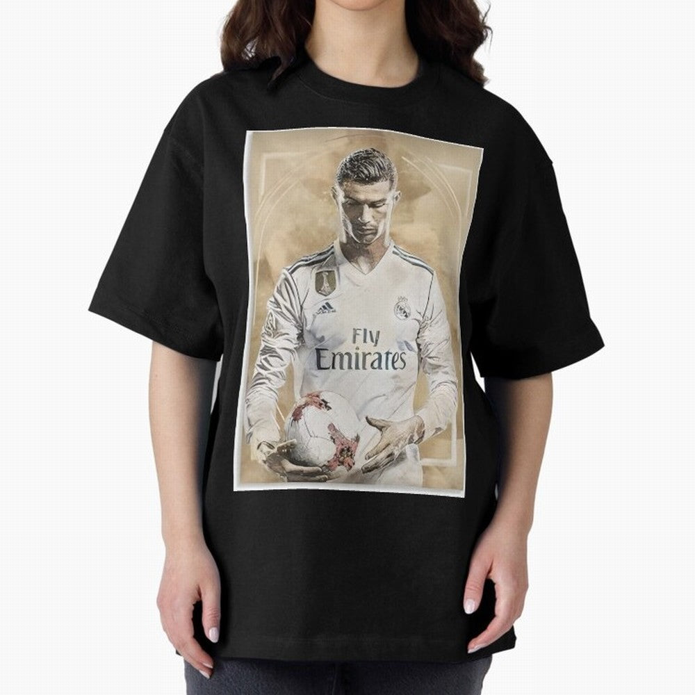 Cr7 Oversized T-Shirt Relive FIFA World Cup 2026 for Fans of Haaland and France, Bringing Retro Football Energy, Iconic Rivalries, Trophy Chase Drama and Stadium Atmosphere; Great for Supporters Who Love Legendary Players, National Teams, Big Goals