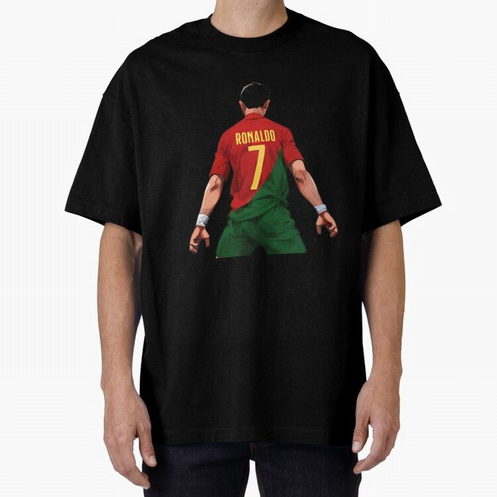 Cristiano Ronaldo Oversized T-Shirt Turn Football Passion into Match Day Hype around FIFA World Cup 2026 Group Stage, Messi and Cristiano Ronaldo, Portugal, Global Supporter Spirit, Legendary Goals, National Colors and Tournament Celebration; Made