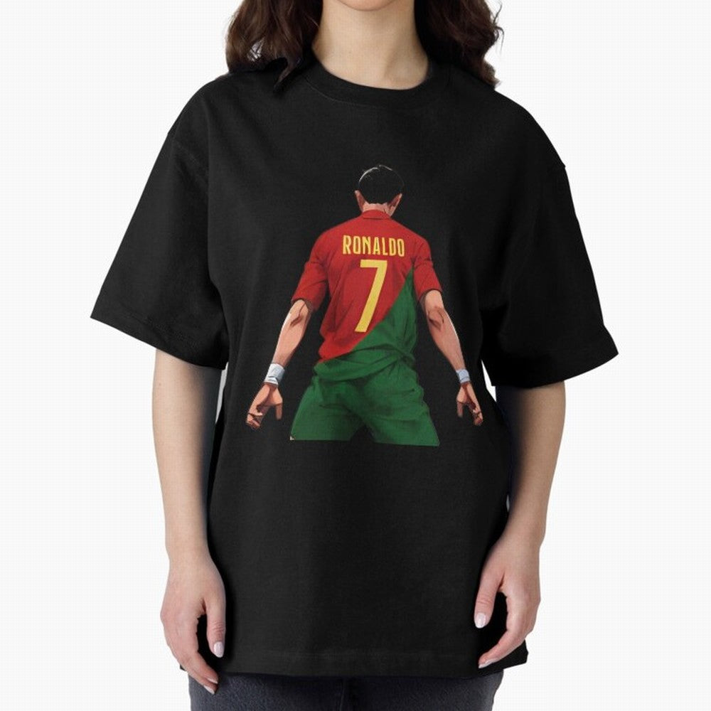 Cristiano Ronaldo Oversized T-Shirt Turn Football Passion into Match Day Hype around FIFA World Cup 2026 Group Stage, Messi and Cristiano Ronaldo, Portugal, Global Supporter Spirit, Legendary Goals, National Colors and Tournament Celebration; Made