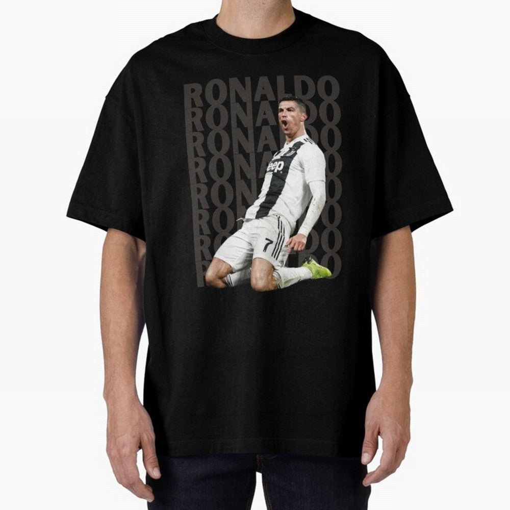 Cristiano Ronaldo | Portugal | Football | GOAT | Juventus Oversized T-Shirt Mark FIFA World Cup 2026 USA Canada Mexico Inspired by Messi, Neymar and Mbappe, Argentina, France and Brazil Energy, Supporter Pride, Iconic Celebrations, Legendary Names