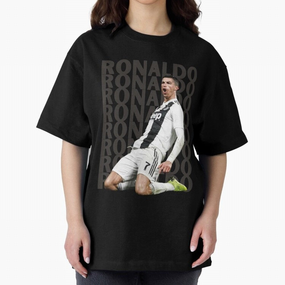 Cristiano Ronaldo | Portugal | Football | GOAT | Juventus Oversized T-Shirt Mark FIFA World Cup 2026 USA Canada Mexico Inspired by Messi, Neymar and Mbappe, Argentina, France and Brazil Energy, Supporter Pride, Iconic Celebrations, Legendary Names