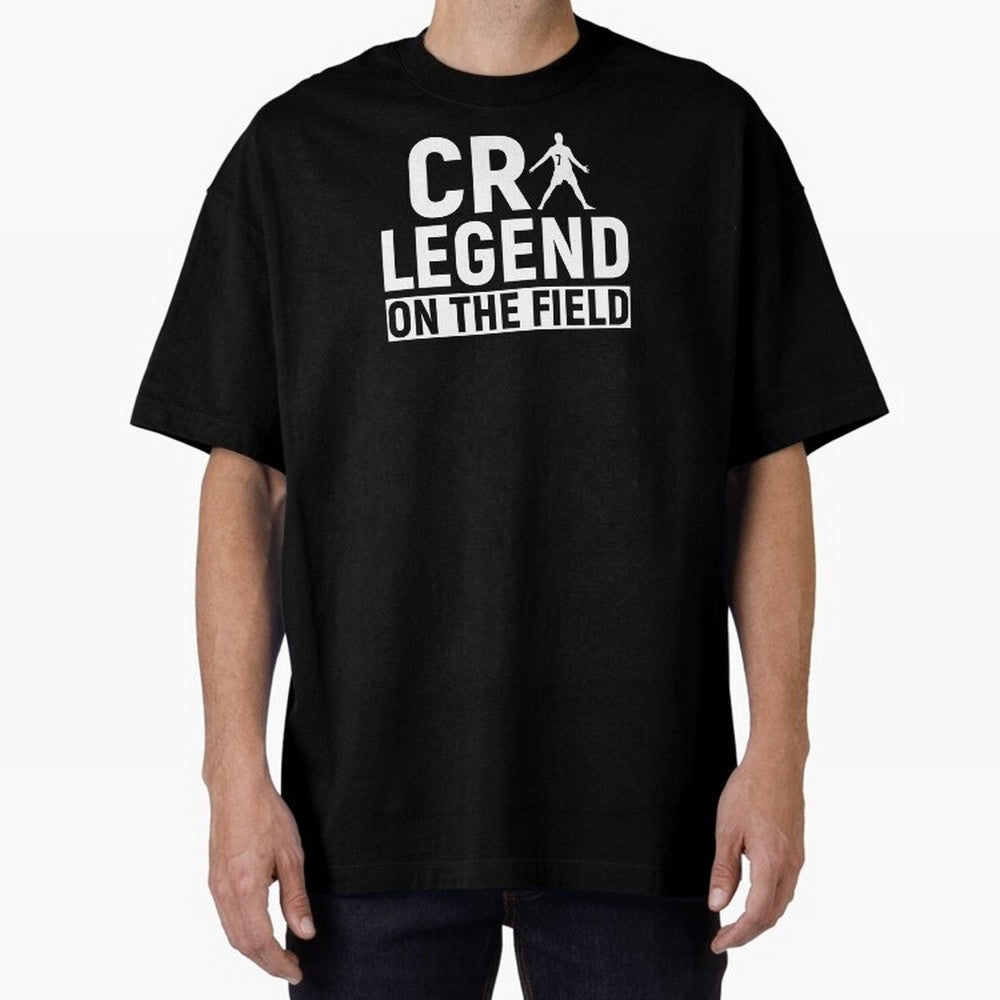 Cr7 Legend On The Field Oversized T-Shirt Show Up for the Glory of FIFA World Cup 2026 Group Stage for Fans of Neymar, Haaland and Cristiano Ronaldo and Brazil, Portugal and Argentina, Bringing Stadium Memories, Football Loyalty, International