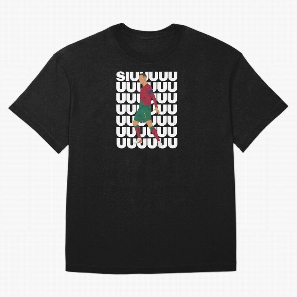 SIUUUUUU! Ronaldo Oversized T-Shirt Support Iconic Players in FIFA World Cup 2026 Filled with Haaland and Mbappe, Netherlands Energy, Goal Celebration Energy, Supporter Heritage, Football Icons and Worldwide Tournament Joy; Made for Die Hard