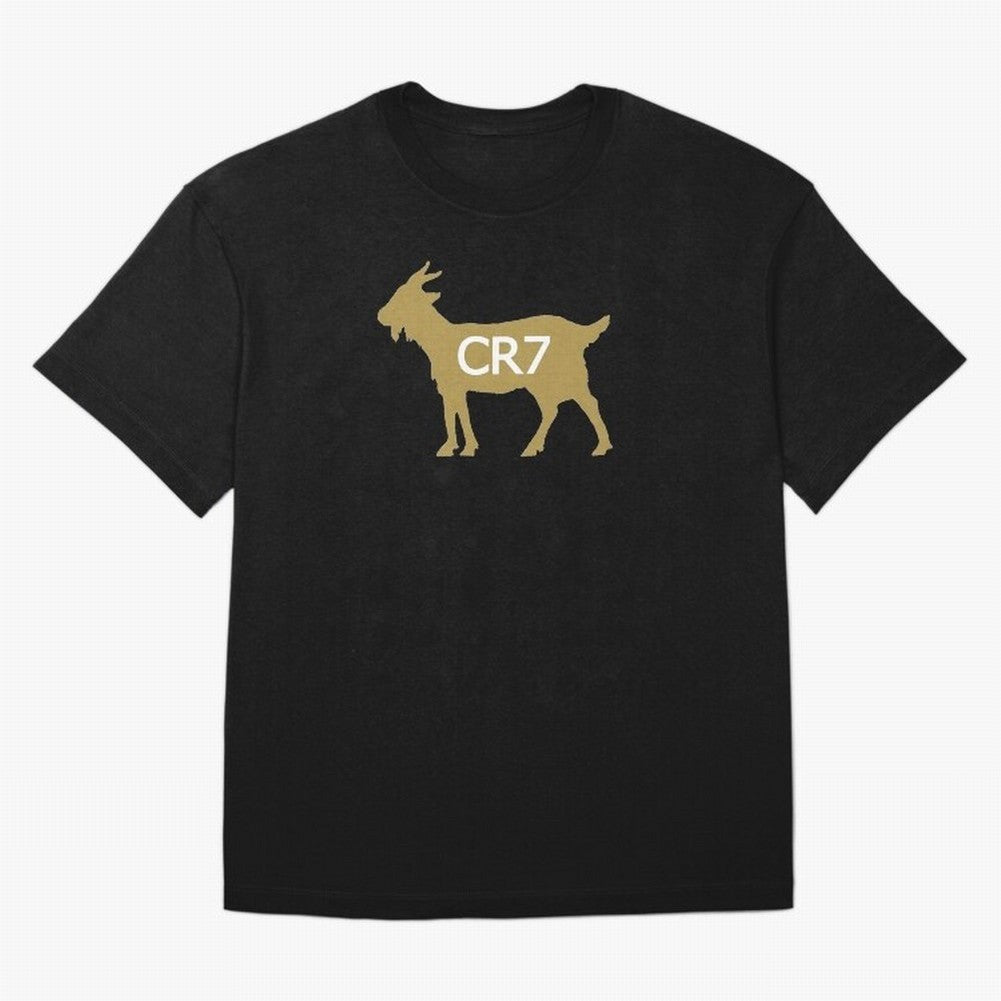 CR7 GOAT Gold B Oversized T-Shirt Fuel FIFA World Cup 2026 Group Stage Driven by CR7, France and Portugal Energy, Worldwide Fan Energy, Dramatic Goals, Stadium Lights and Championship Celebrations; Ideal for Fans Who Follow Messi, Cristiano