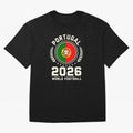 Portugal 2026 World Football Oversized T-Shirt Celebrate the Biggest Stage of Match Day Hype around FIFA World Cup 2026 Group Stage, Haaland and Mbappe, Portugal, Spain and Germany, Sports Nostalgia, International Competition, Famous Players and