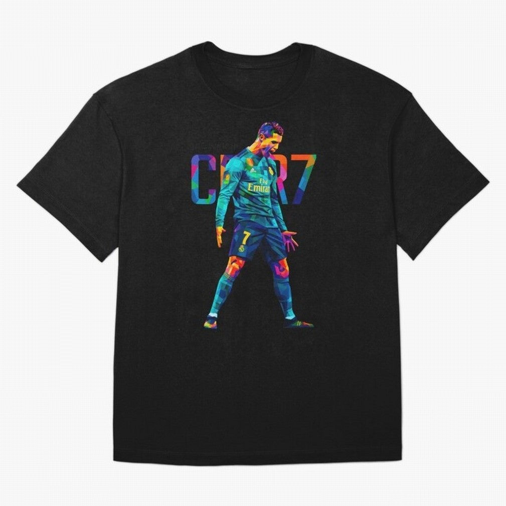 Ronaldo Cr7 Wpap Art Oversized T-Shirt Celebrate Fan Favorites in Global Football Passion for FIFA World Cup 2026 Group Stage, Capturing Mbappe, Portugal, Spain and Germany, Football Festival Excitement, Trophy Ambitions, Country Rivalries and Star