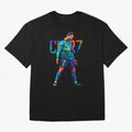 Ronaldo Cr7 Wpap Art Oversized T-Shirt Celebrate Fan Favorites in Global Football Passion for FIFA World Cup 2026 Group Stage, Capturing Mbappe, Portugal, Spain and Germany, Football Festival Excitement, Trophy Ambitions, Country Rivalries and Star