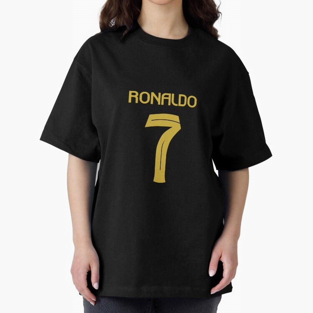 Cristiano Ronaldo 2024 Oversized T-Shirt Live the Energy of Match Day Hype around FIFA World Cup 2026, Cristiano Ronaldo, Haaland and CR7, England, Global Supporter Spirit, Legendary Goals, National Colors and Tournament Celebration; Perfect for