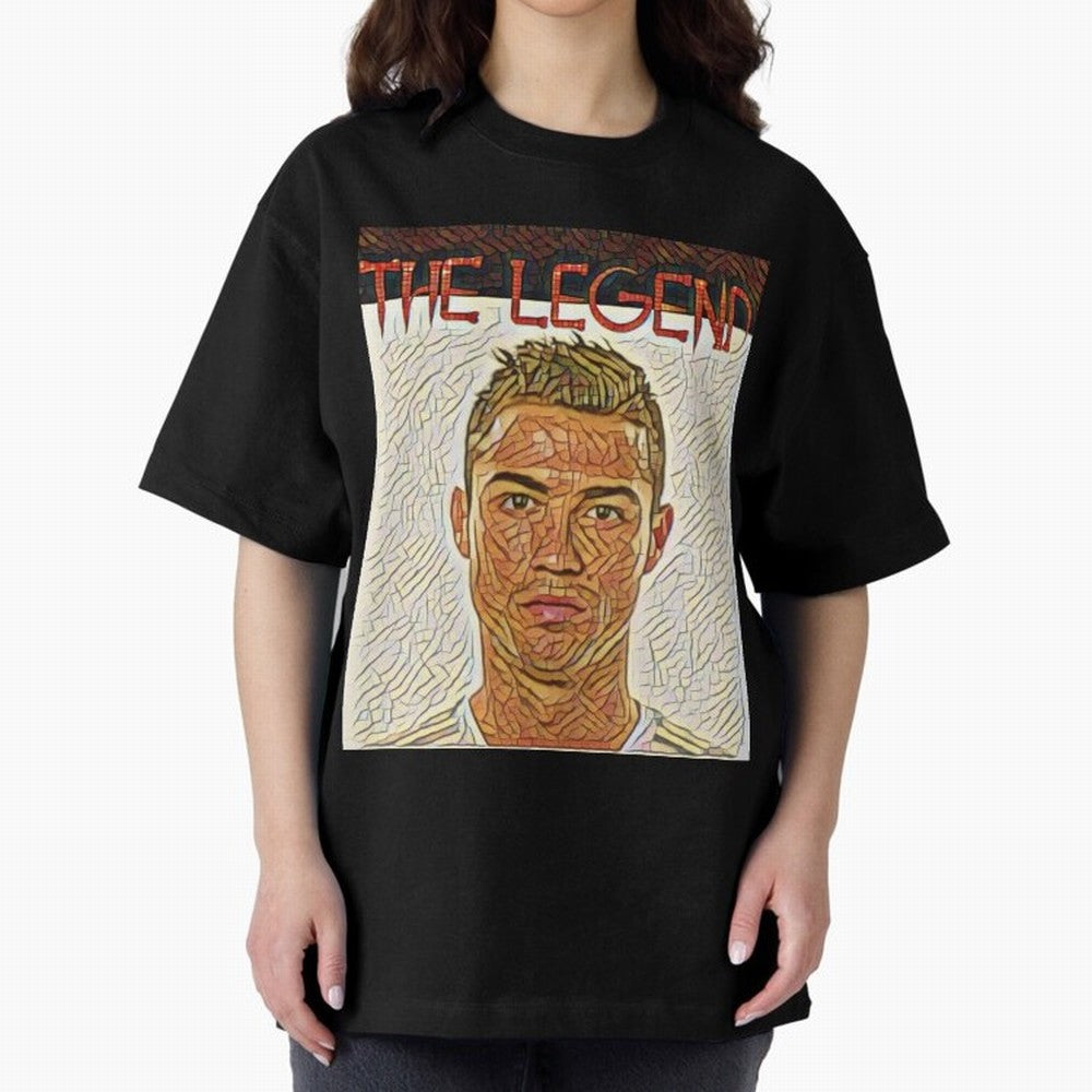 Cristiano Ronaldo Oversized T-Shirt Support Global Football Passion for FIFA World Cup 2026, Featuring Cristiano Ronaldo, Spain and Netherlands, Soccer Culture, Superstar Moments, National Team Dreams and Competitive Fire; Perfect for Fans,