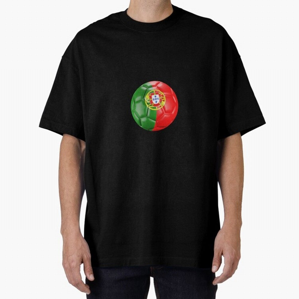 Portugal Oversized T-Shirt Fuel FIFA World Cup 2026 for Fans of Mbappe and Neymar and Spain and Netherlands, Bringing Championship Spirit, Famous Goals, Roaring Crowds and International Football Unity; Perfect for Fans, Collectors, Family